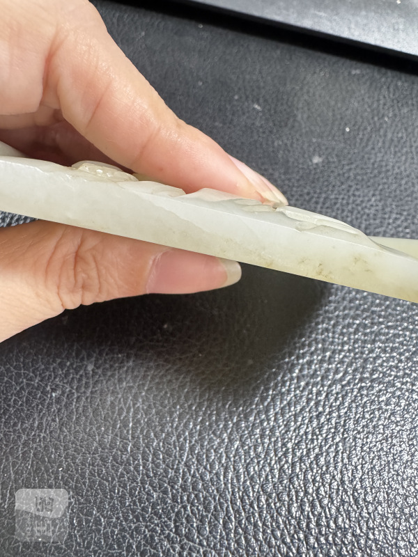 清 玉喜上眉梢御题诗案屏配座 - 图7